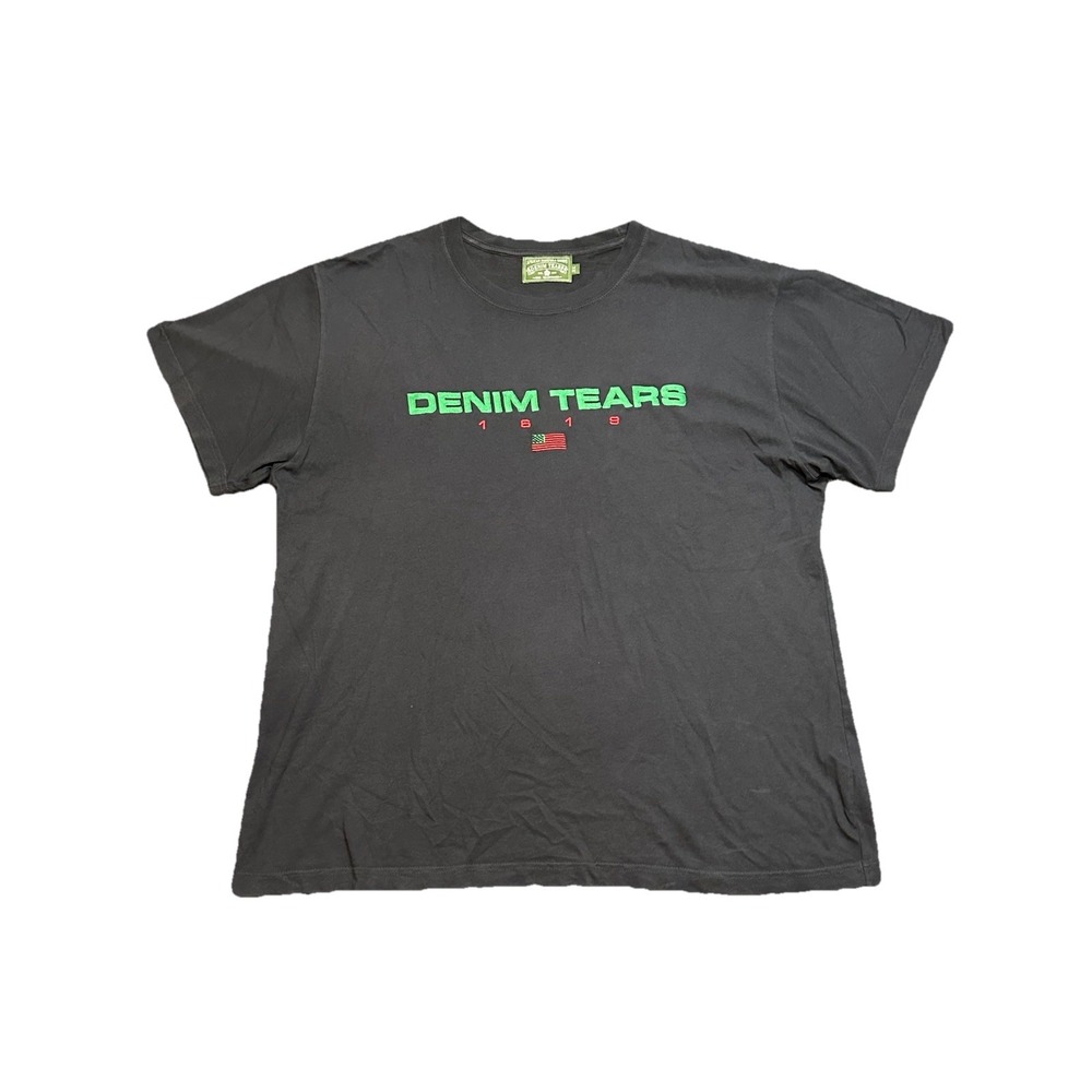 Rare Denim Tears Tyson Beckford T Shirt‎ Size XL Washed Black Streetwear